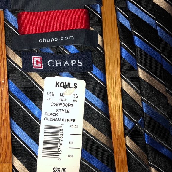 three ties men kohls patterned striped - Picture 3 of 5